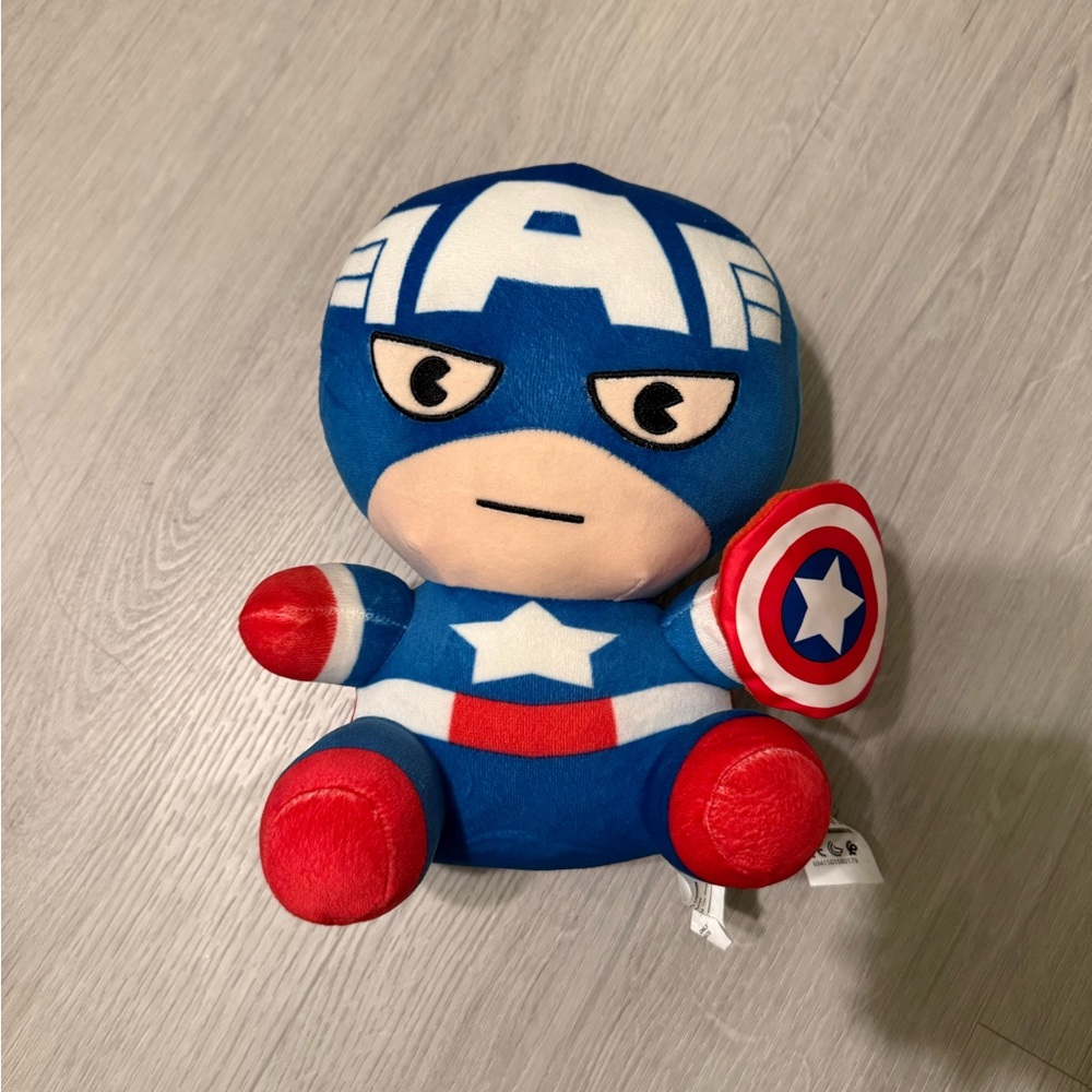 Marvel Captain America Plush - Blue, Red, and White